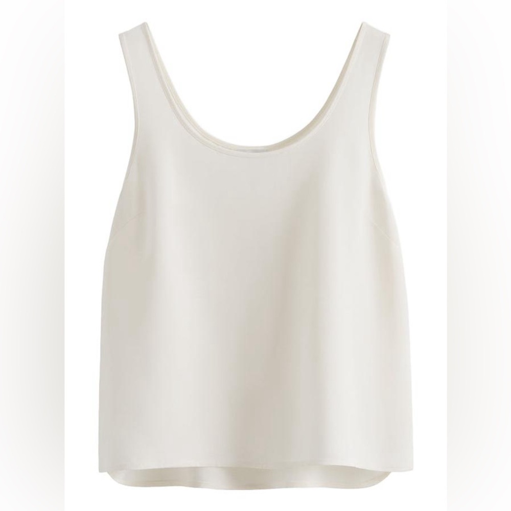 Cuyana Silk Tank – Cream 🤍